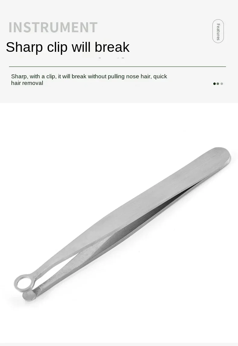 Universal Nose Hair Trimming Tweezers Stainless Steel Eyebrow Nose Hair Cut Manicure Facial Trimming Makeup Scissors Trimmer