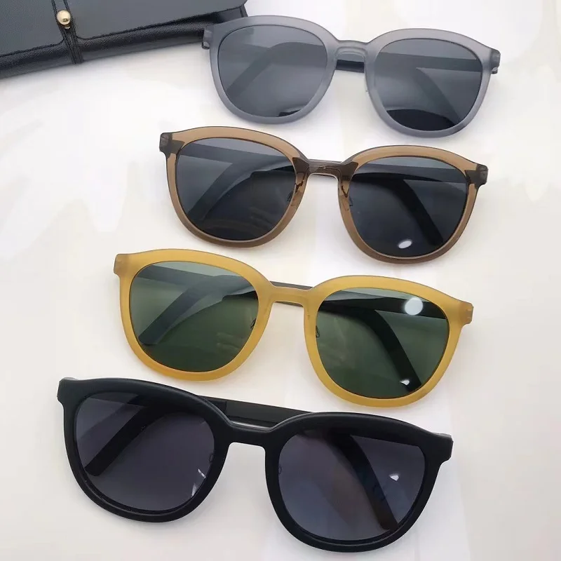 Denmark Round Sunglasse Polarized Men Sun Glasses Eyeglasses Women Vintage Rectangular UV400 Acetate Frame Optical Color Lens
