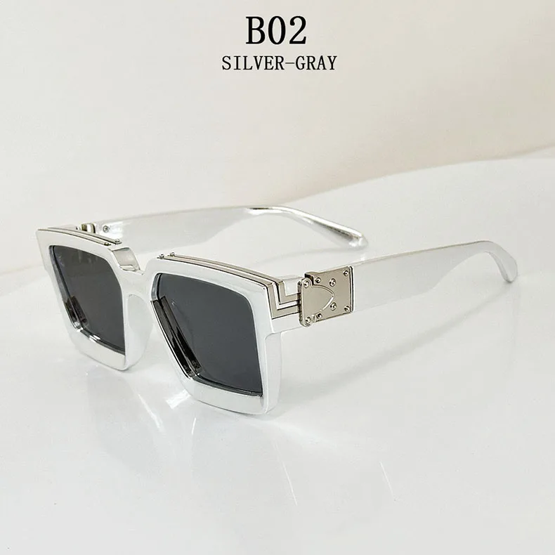 Millionaire Square Sunglasses For Men Retro Sunscreen Sunglasses Women Trendy And Fashionable Vintage Fashion Glasses Zonnebril