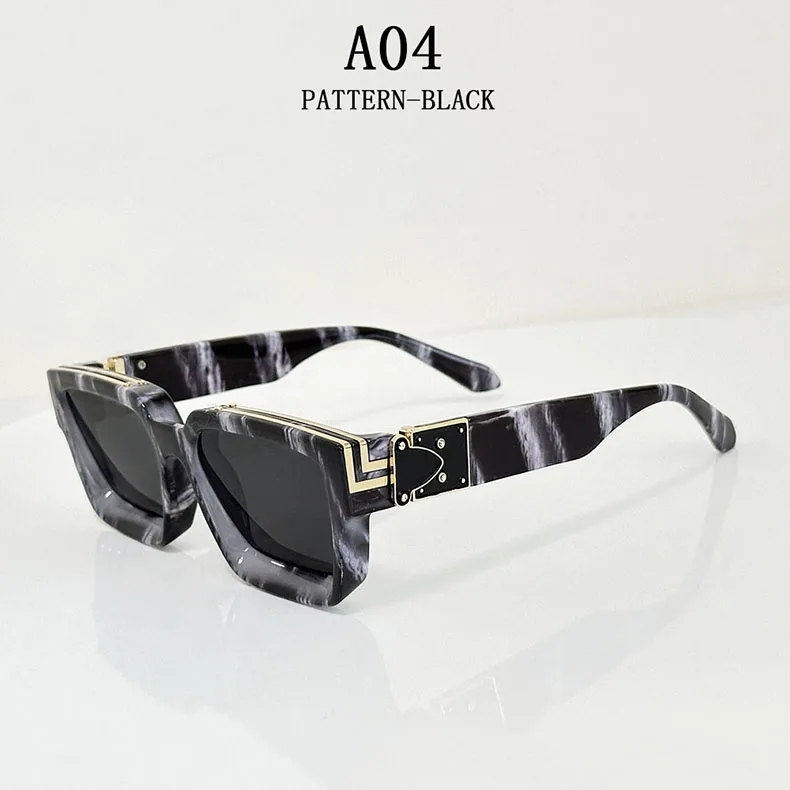 Millionaire Square Sunglasses For Men Retro Sunscreen Sunglasses Women Trendy And Fashionable Vintage Fashion Glasses Zonnebril