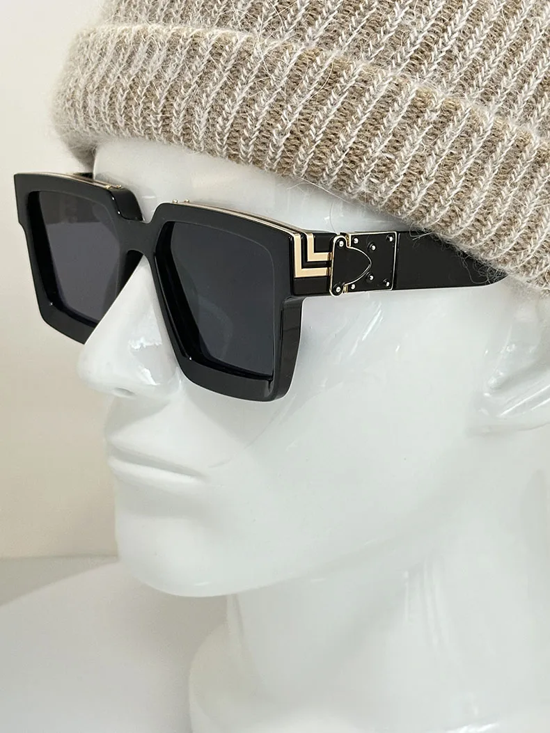 Millionaire Square Sunglasses For Men Retro Sunscreen Sunglasses Women Trendy And Fashionable Vintage Fashion Glasses Zonnebril