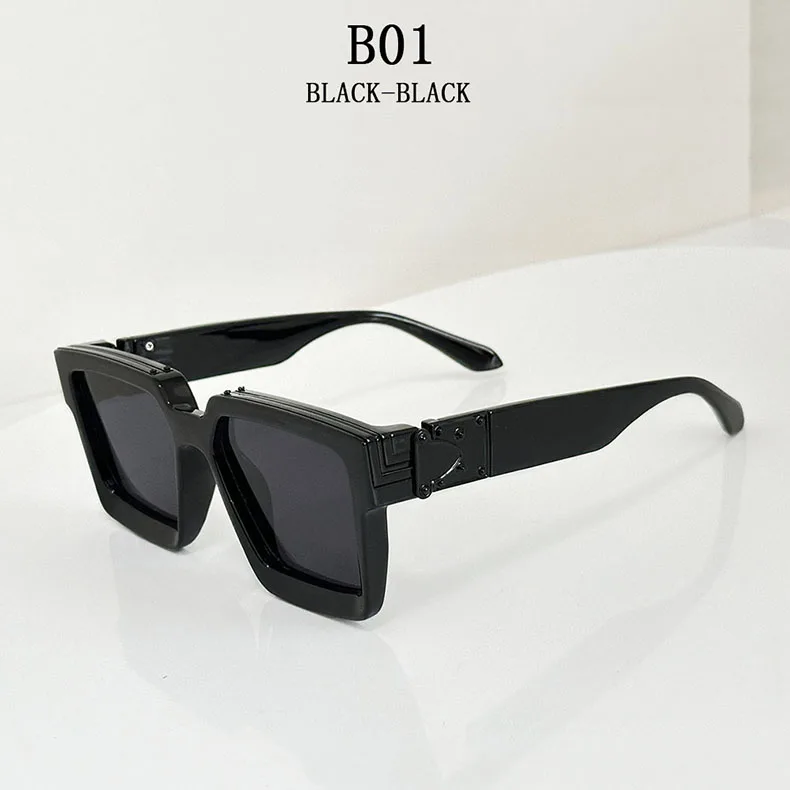 Millionaire Square Sunglasses For Men Retro Sunscreen Sunglasses Women Trendy And Fashionable Vintage Fashion Glasses Zonnebril