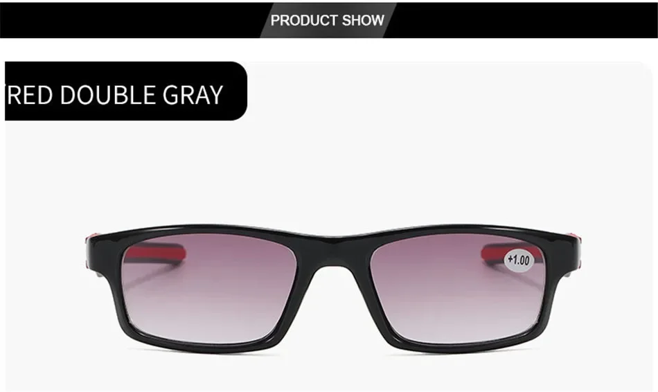 Sport Ultra-light Square Frame Sunglasses for Men and Women Fashion Travel Driving Eyewear Unisex Reading Glasses +1.0 To +4.0