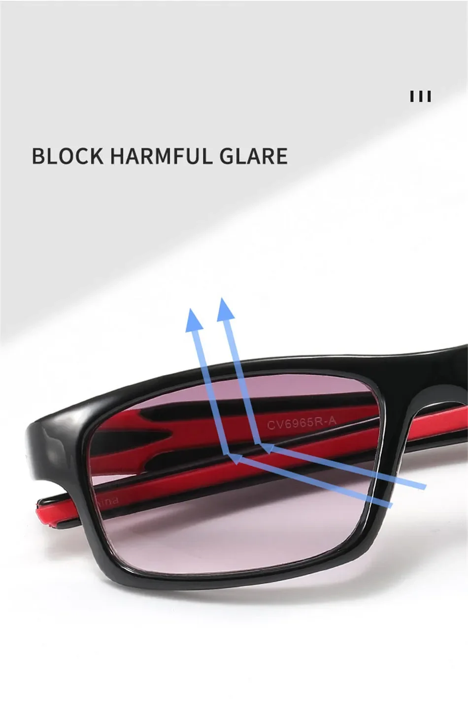 Sport Ultra-light Square Frame Sunglasses for Men and Women Fashion Travel Driving Eyewear Unisex Reading Glasses +1.0 To +4.0