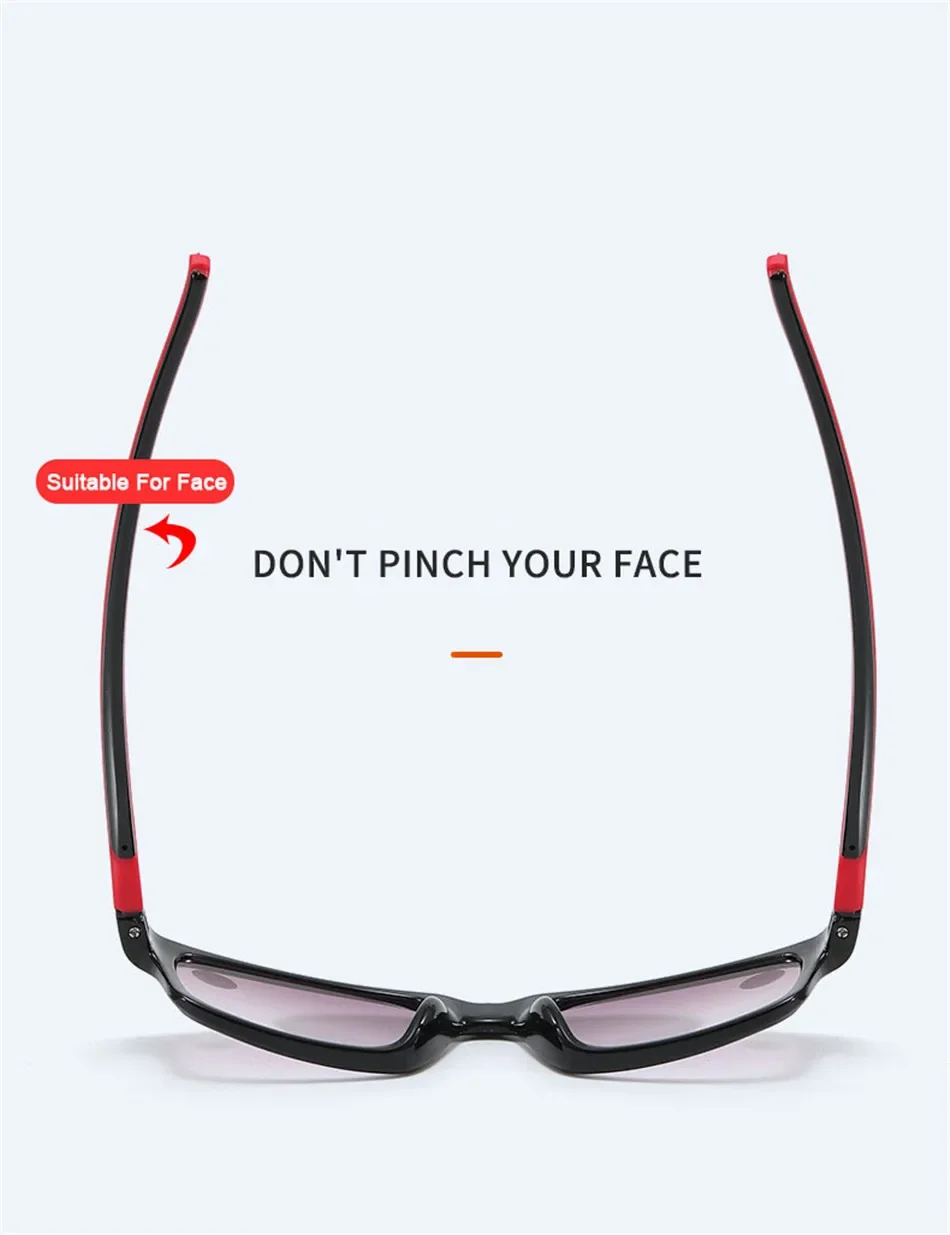Sport Ultra-light Square Frame Sunglasses for Men and Women Fashion Travel Driving Eyewear Unisex Reading Glasses +1.0 To +4.0
