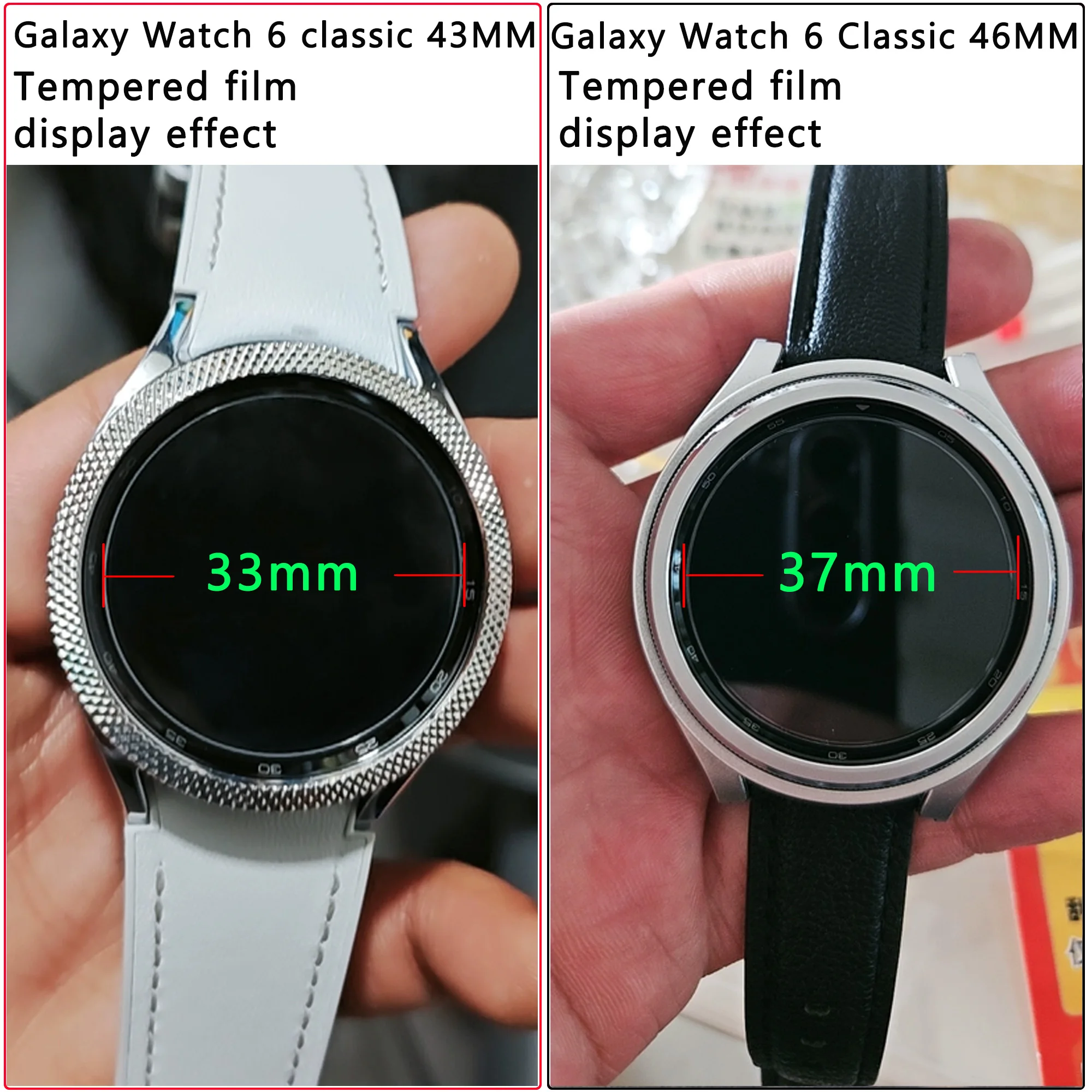 9H Tempered Glass for Samsung Galaxy Watch 4 5 6 7 40/44mm Classic 42/46mm Watch 3 41/45mm Anti Scrach Film HD Screen Protectors
