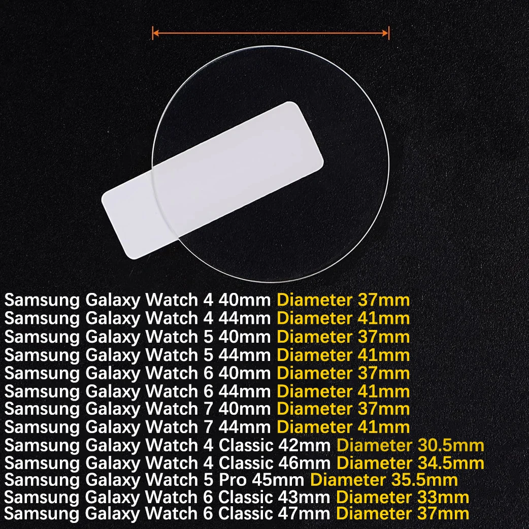 9H Tempered Glass for Samsung Galaxy Watch 4 5 6 7 40/44mm Classic 42/46mm Watch 3 41/45mm Anti Scrach Film HD Screen Protectors