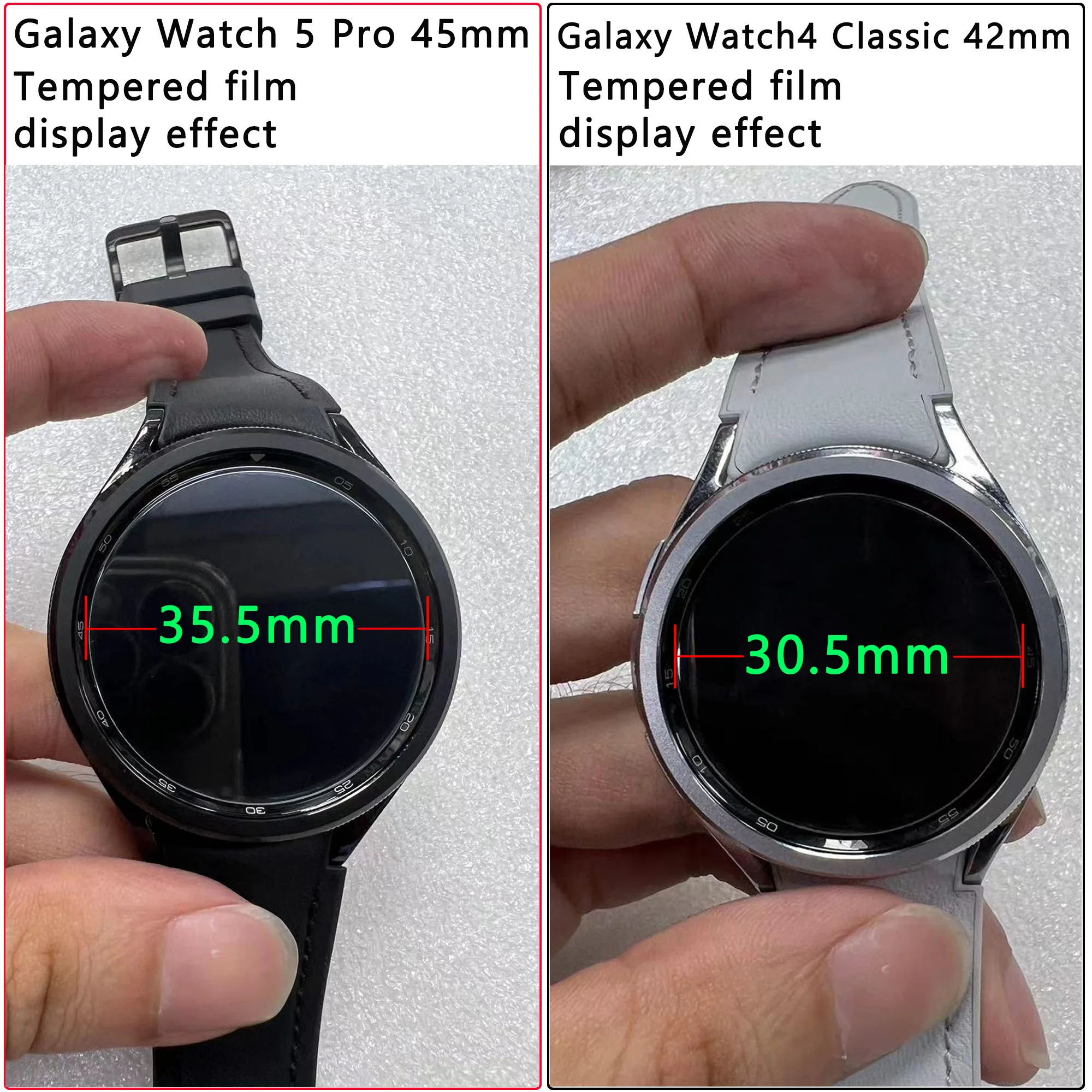 9H Tempered Glass for Samsung Galaxy Watch 4 5 6 7 40/44mm Classic 42/46mm Watch 3 41/45mm Anti Scrach Film HD Screen Protectors