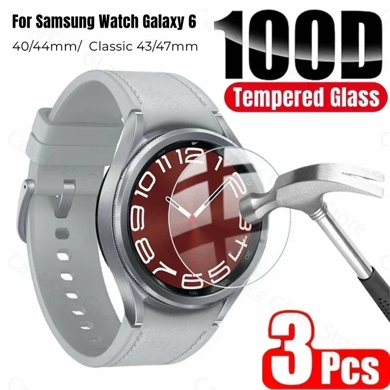 9H Tempered Glass for Samsung Galaxy Watch 4 5 6 7 40/44mm Classic 42/46mm Watch 3 41/45mm Anti Scrach Film HD Screen Protectors