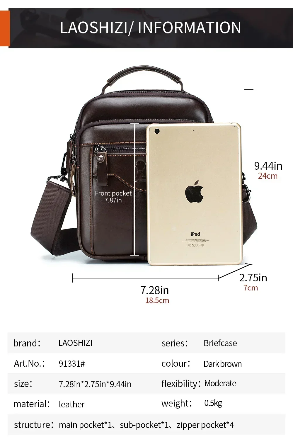 New Handbag Men's Bag Genuine Leather Shoulder Bag Husband Luxury Design Messenger Bag Crossbody Bags for Men
