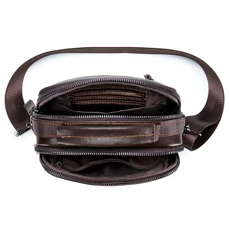 New Handbag Men's Bag Genuine Leather Shoulder Bag Husband Luxury Design Messenger Bag Crossbody Bags for Men