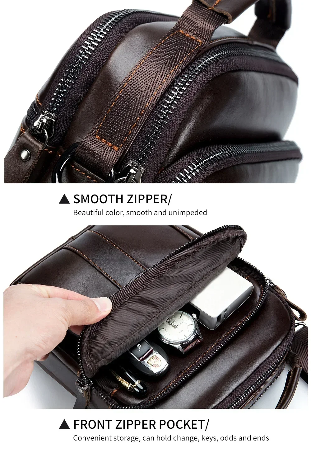 New Handbag Men's Bag Genuine Leather Shoulder Bag Husband Luxury Design Messenger Bag Crossbody Bags for Men