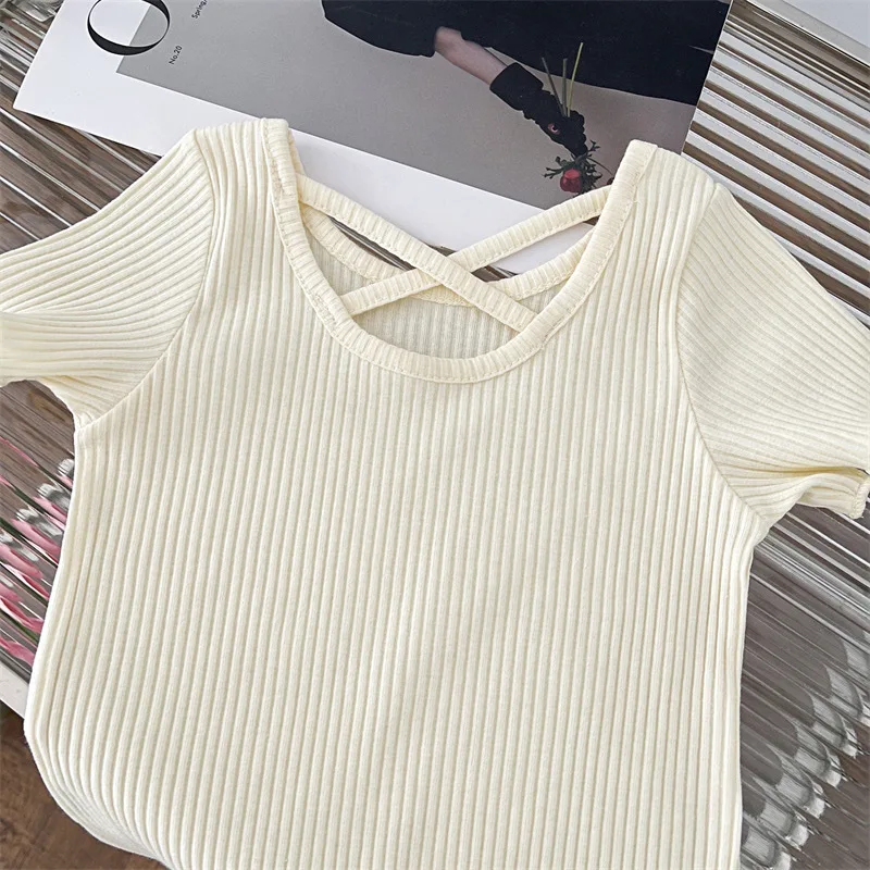 Girls T-Shirt Summer Children Short-Sleeved Casual Thin Soft Tops Simple Solid Color Kids Clothing 2-6 Years Baby Tees