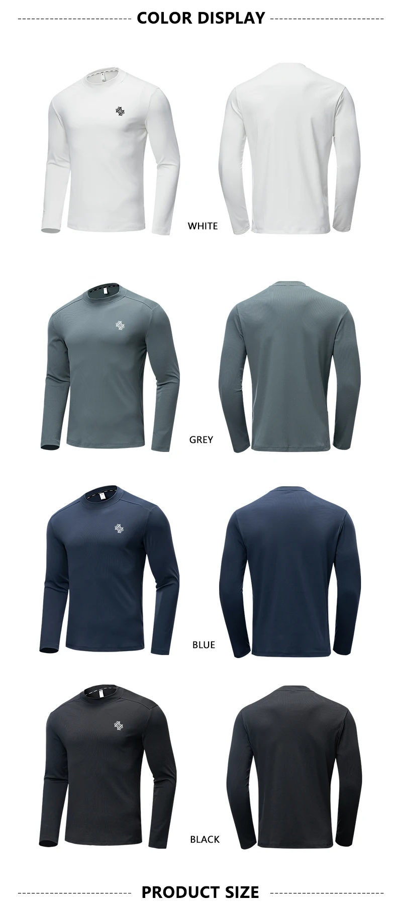 SBWL Autumn High Quality Men's Running Fitness Outdoor Sportswear Long Sleeve T-Shirt Business Casual Breathable Base Shirt Top