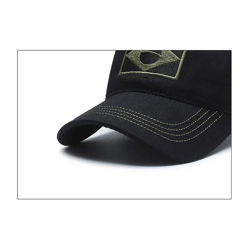 Spring and Autumn New Cotton Embroidered Brazilian Flag Baseball Cap Outdoor Cotton Men and Women Camouflage Sun Hat