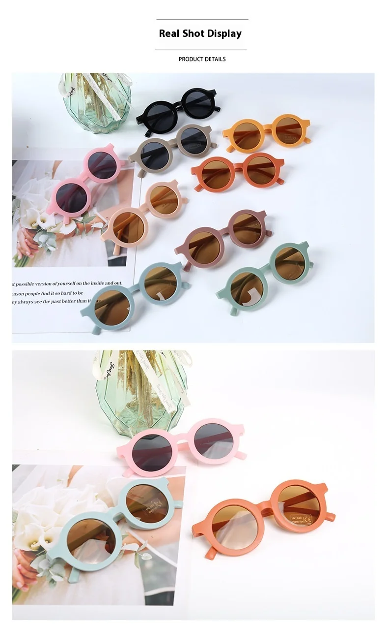 Children's Sunglasses, Parent-Child Frosted Glasses, New 3-8 Year Old Baby Decoration Runway, Trend, Children's Sunglasses