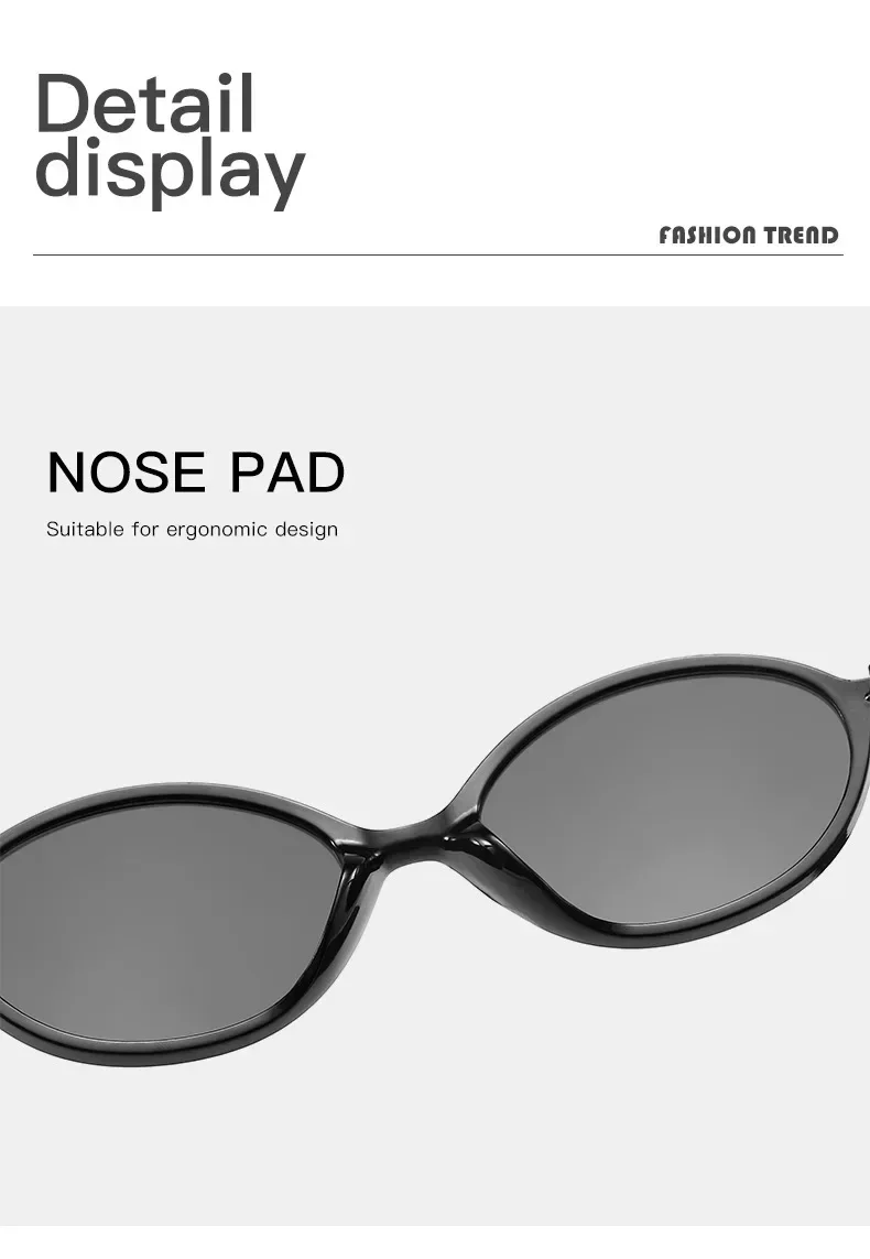 2024 Fashion Trend Oval Sunglasses New Elliptical Small Frame Sunglasses Men and Women UV Protection Ultra Light Sunglasses