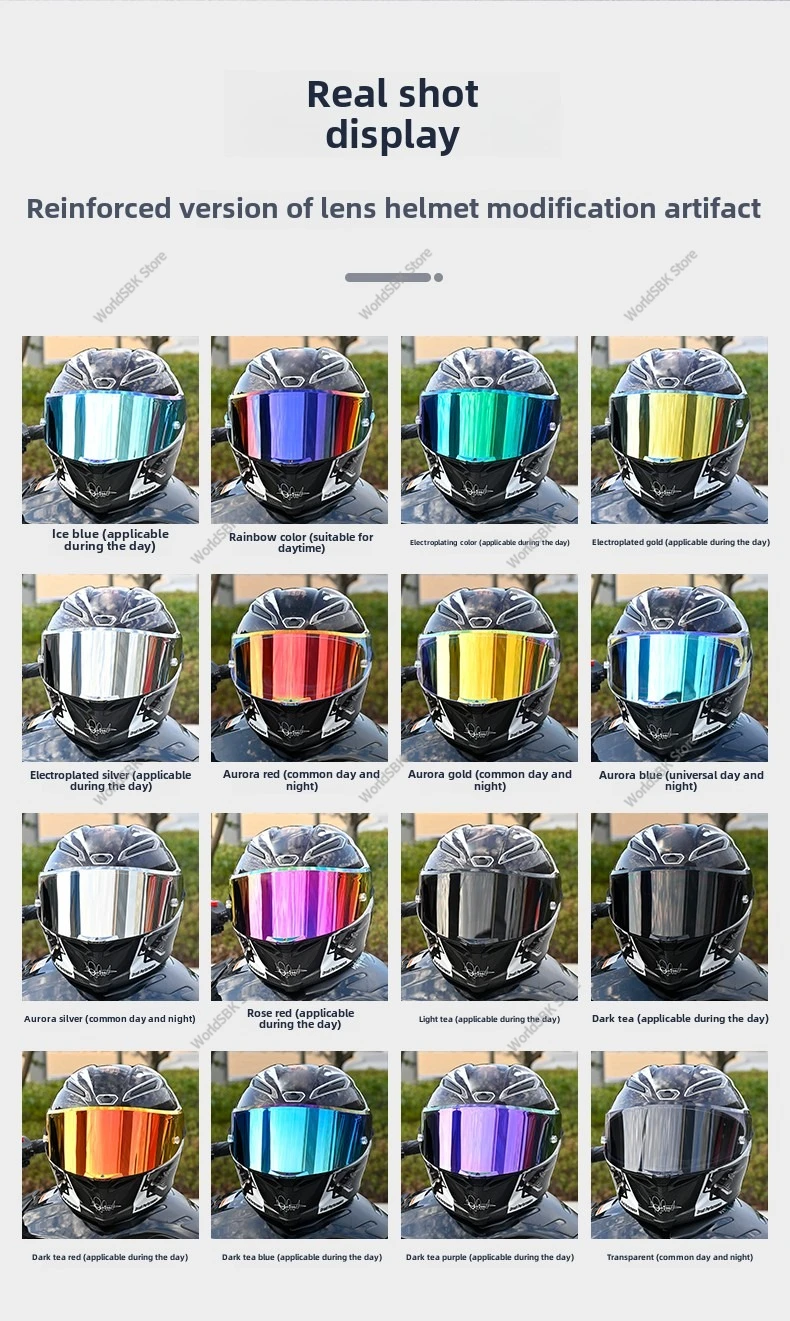 Motorcycle Helmet Visor PISTA GPR GPRR CORSA R RACE 3 Helmet Shield Uv Protection Windshield Casco Moto Accessories for AGV