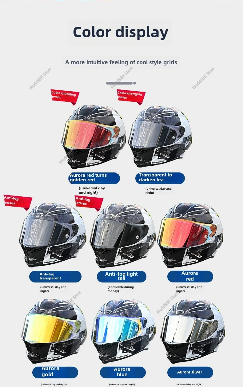 Motorcycle Helmet Visor PISTA GPR GPRR CORSA R RACE 3 Helmet Shield Uv Protection Windshield Casco Moto Accessories for AGV