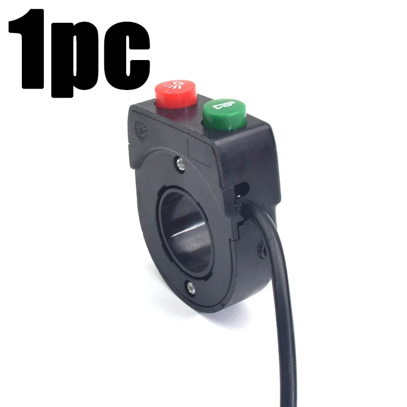 22mm Handlebar Horn and Headlight Combination Button Switch for Motorcycle E-bike Scooter Universal Refit Accessories