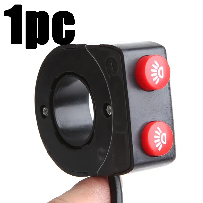 22mm Handlebar Horn and Headlight Combination Button Switch for Motorcycle E-bike Scooter Universal Refit Accessories