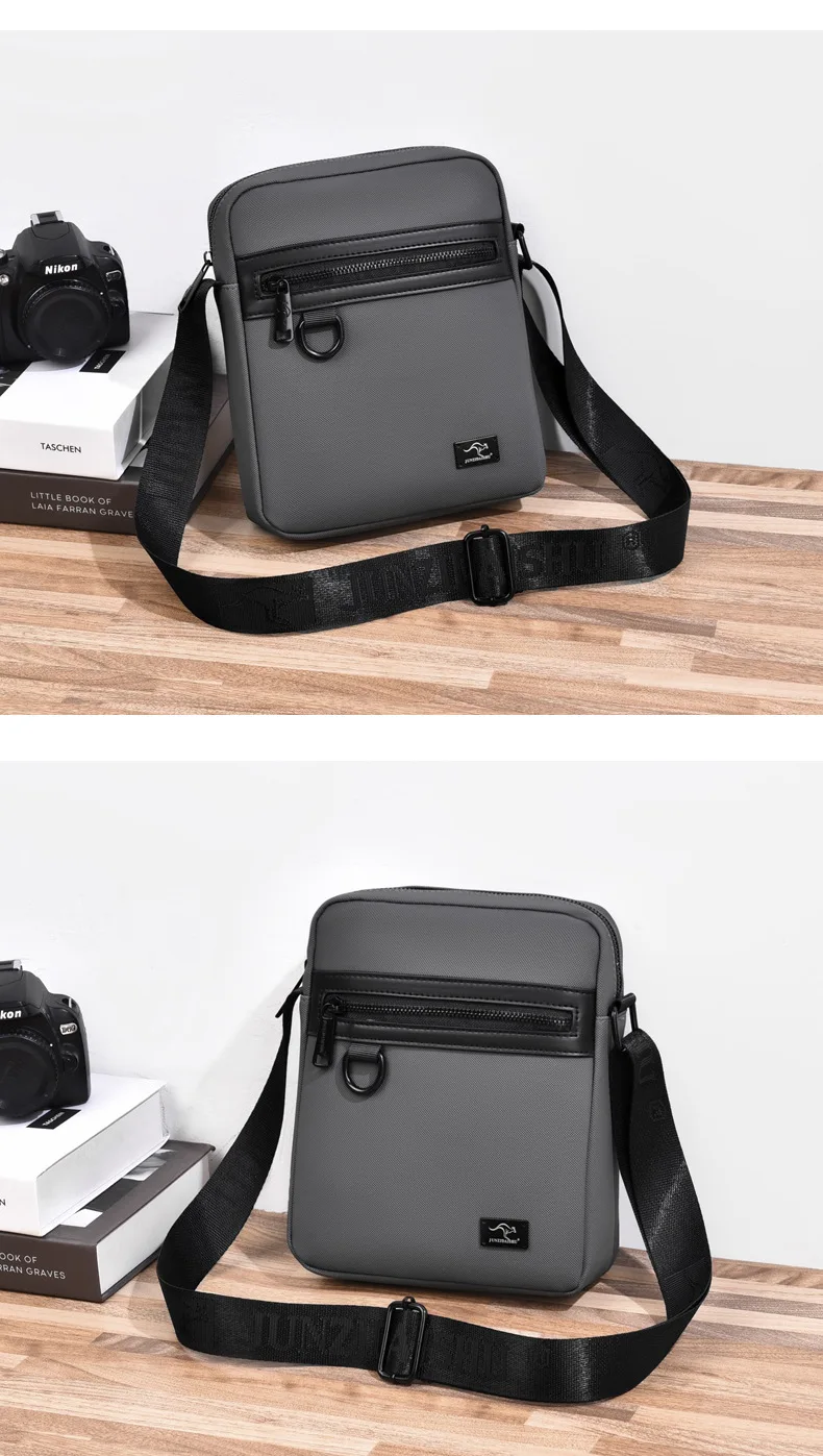 New Kangaroo Luxury Brand Business Messenger Bag Men Crossbody Bag Man Shoulder Bags Male Oxford Casual Business Handbag