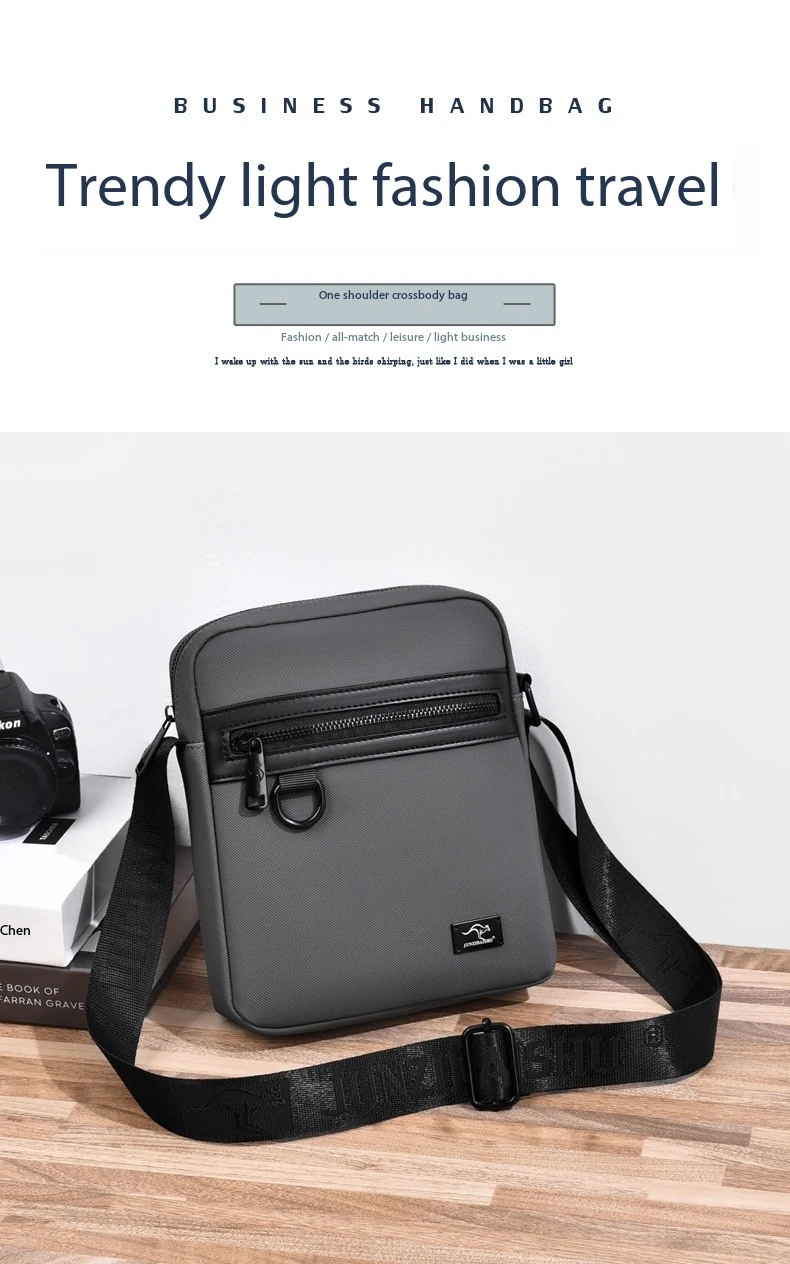 New Kangaroo Luxury Brand Business Messenger Bag Men Crossbody Bag Man Shoulder Bags Male Oxford Casual Business Handbag