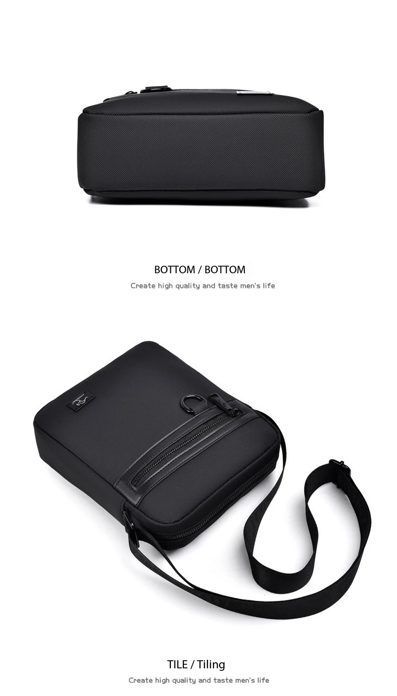 New Kangaroo Luxury Brand Business Messenger Bag Men Crossbody Bag Man Shoulder Bags Male Oxford Casual Business Handbag