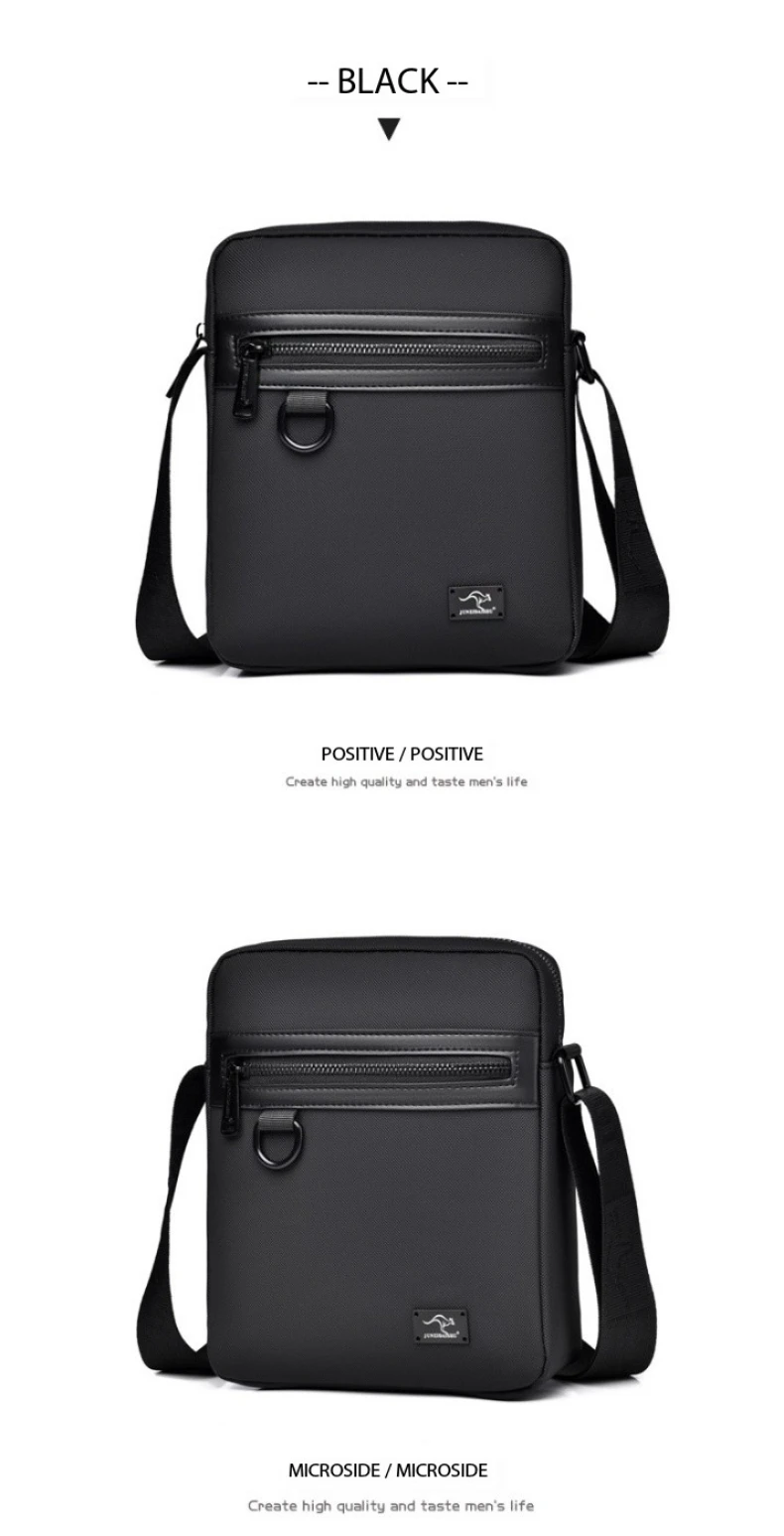 New Kangaroo Luxury Brand Business Messenger Bag Men Crossbody Bag Man Shoulder Bags Male Oxford Casual Business Handbag
