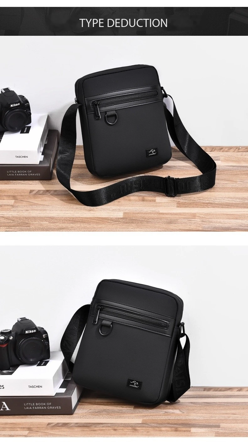 New Kangaroo Luxury Brand Business Messenger Bag Men Crossbody Bag Man Shoulder Bags Male Oxford Casual Business Handbag