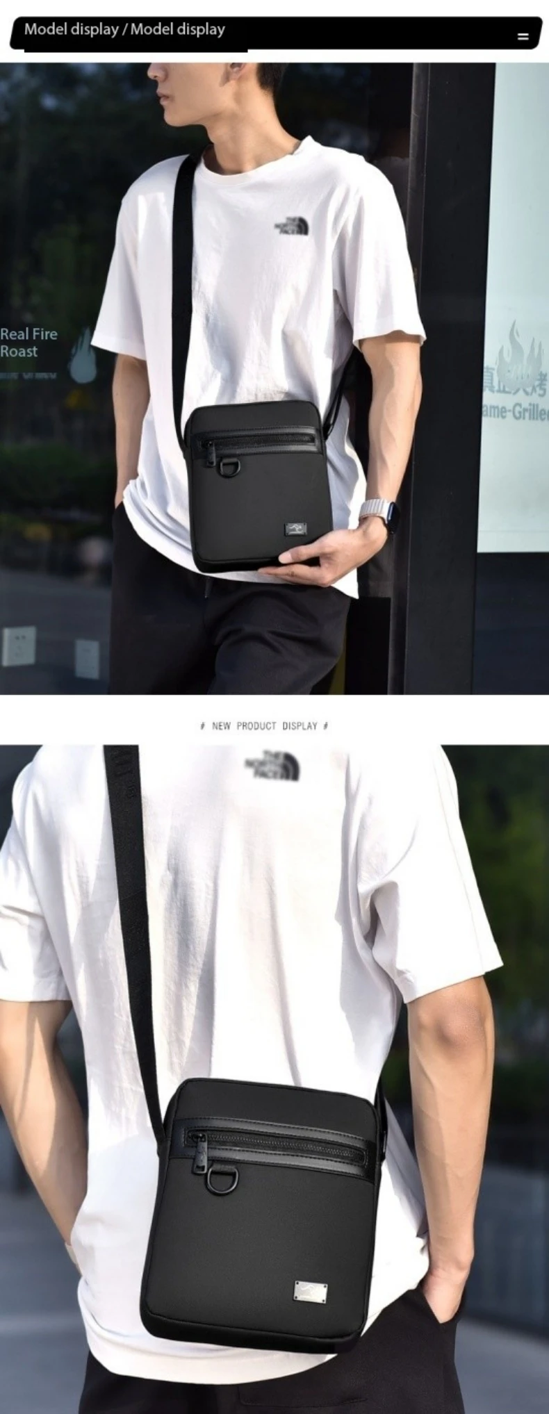 New Kangaroo Luxury Brand Business Messenger Bag Men Crossbody Bag Man Shoulder Bags Male Oxford Casual Business Handbag