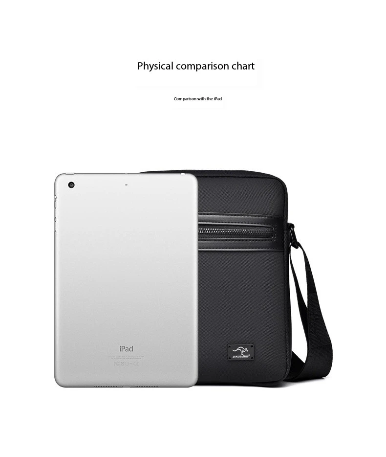 New Kangaroo Luxury Brand Business Messenger Bag Men Crossbody Bag Man Shoulder Bags Male Oxford Casual Business Handbag