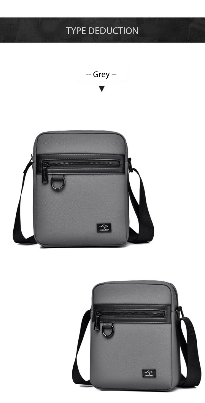 New Kangaroo Luxury Brand Business Messenger Bag Men Crossbody Bag Man Shoulder Bags Male Oxford Casual Business Handbag