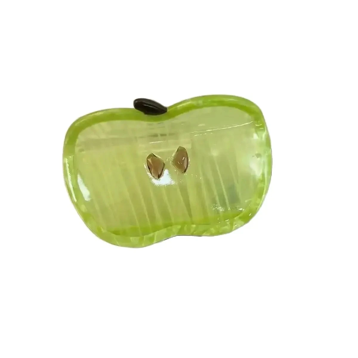 1pc temperament vinegar clip large green apple hair clip shark clip headband versatile hair clip