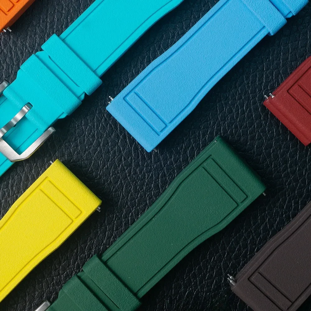 Quick Release Watch Straps for IWC PILOT Portugal PORTOFINO 20mm 21mm 22mm Premium Grade Rubber Bands Waterproof Sport Bracelets