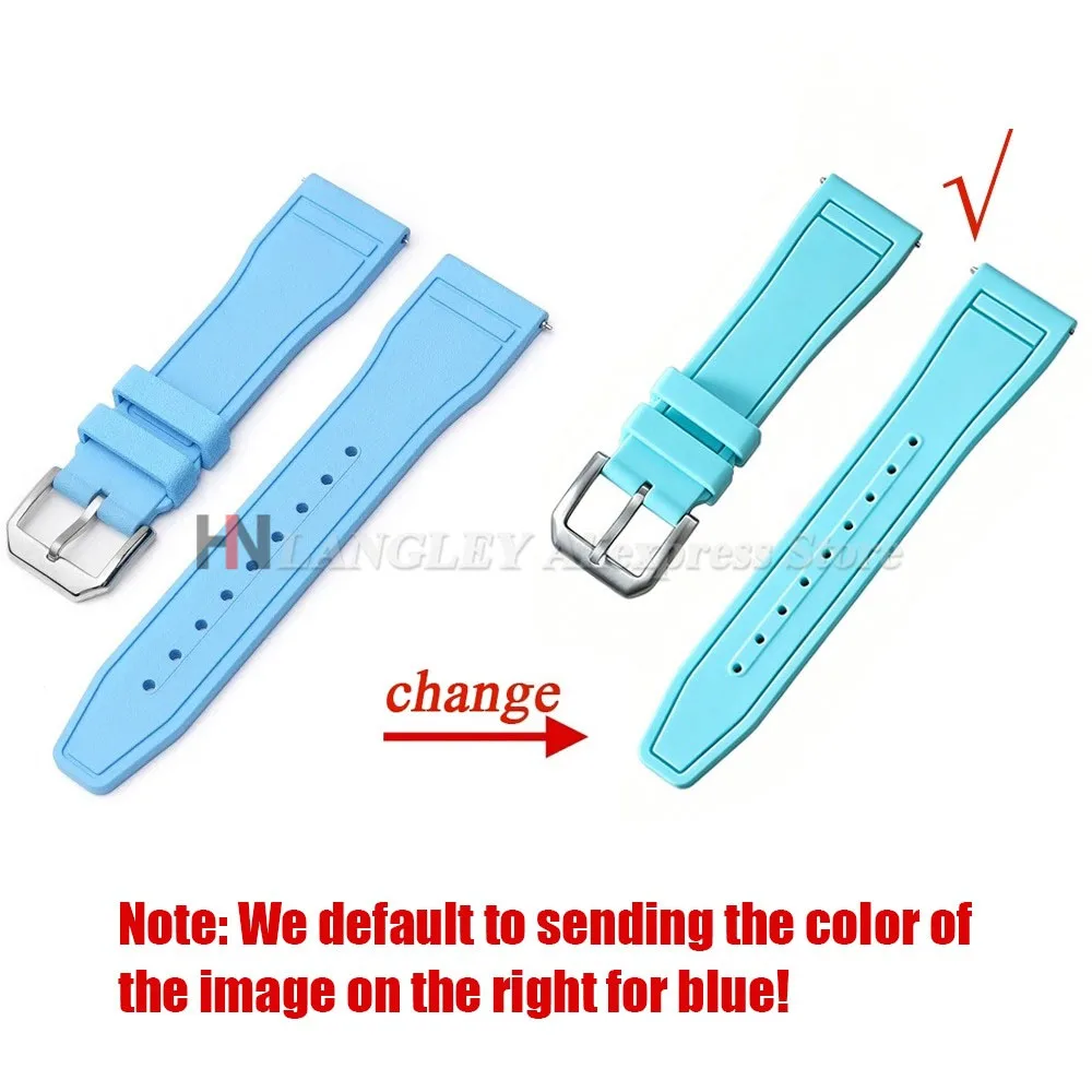 Quick Release Watch Straps for IWC PILOT Portugal PORTOFINO 20mm 21mm 22mm Premium Grade Rubber Bands Waterproof Sport Bracelets