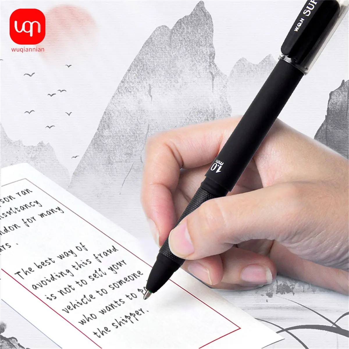 Gel Pen High Capacity Black Ink 1.0mm High Quality Very Good Writing Gel Ink Pen Office And School Gel Pen Supplies