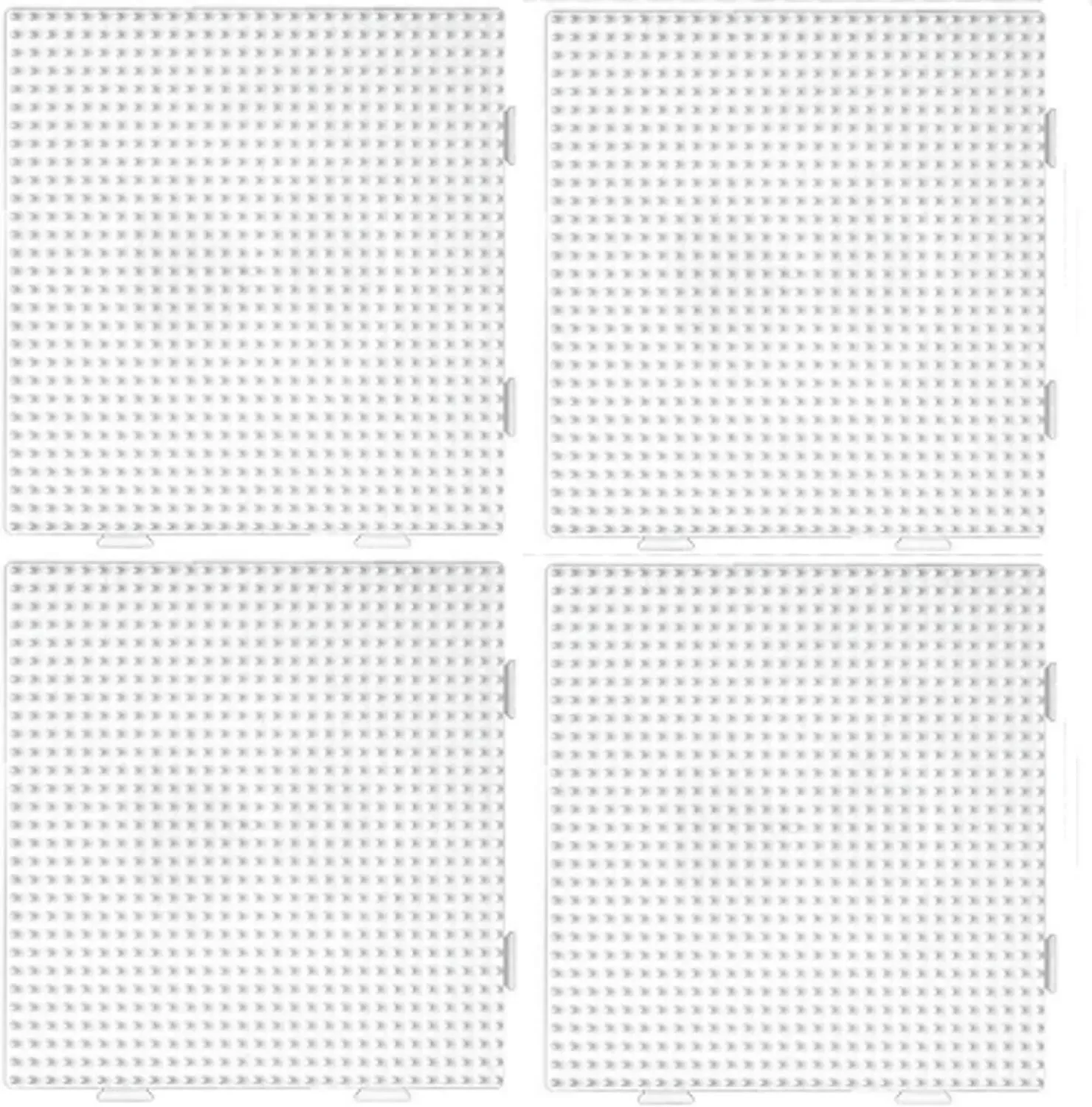 Hama Beads 4pcs 2.6mm  Pegboard Square Multi-Transparent Can Be Used Individually And Also As One Surface One Size 14.5 x 14.5