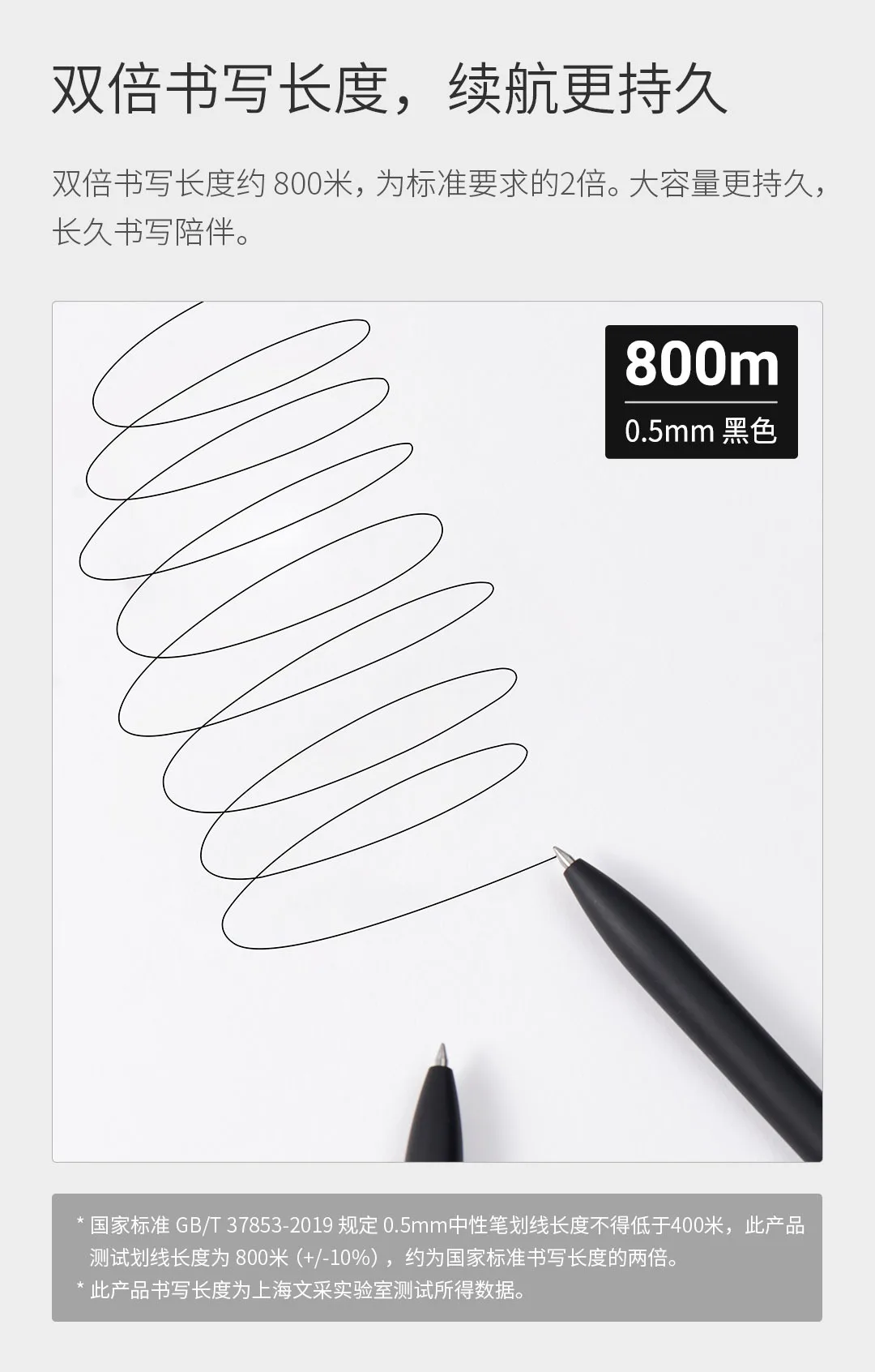 Kaco Midot Gel Pen Luxury Quick Dry 0.5mm Black Signature Stylos With Metal Pen Clip 800M Writing Length Neutral Canetas School