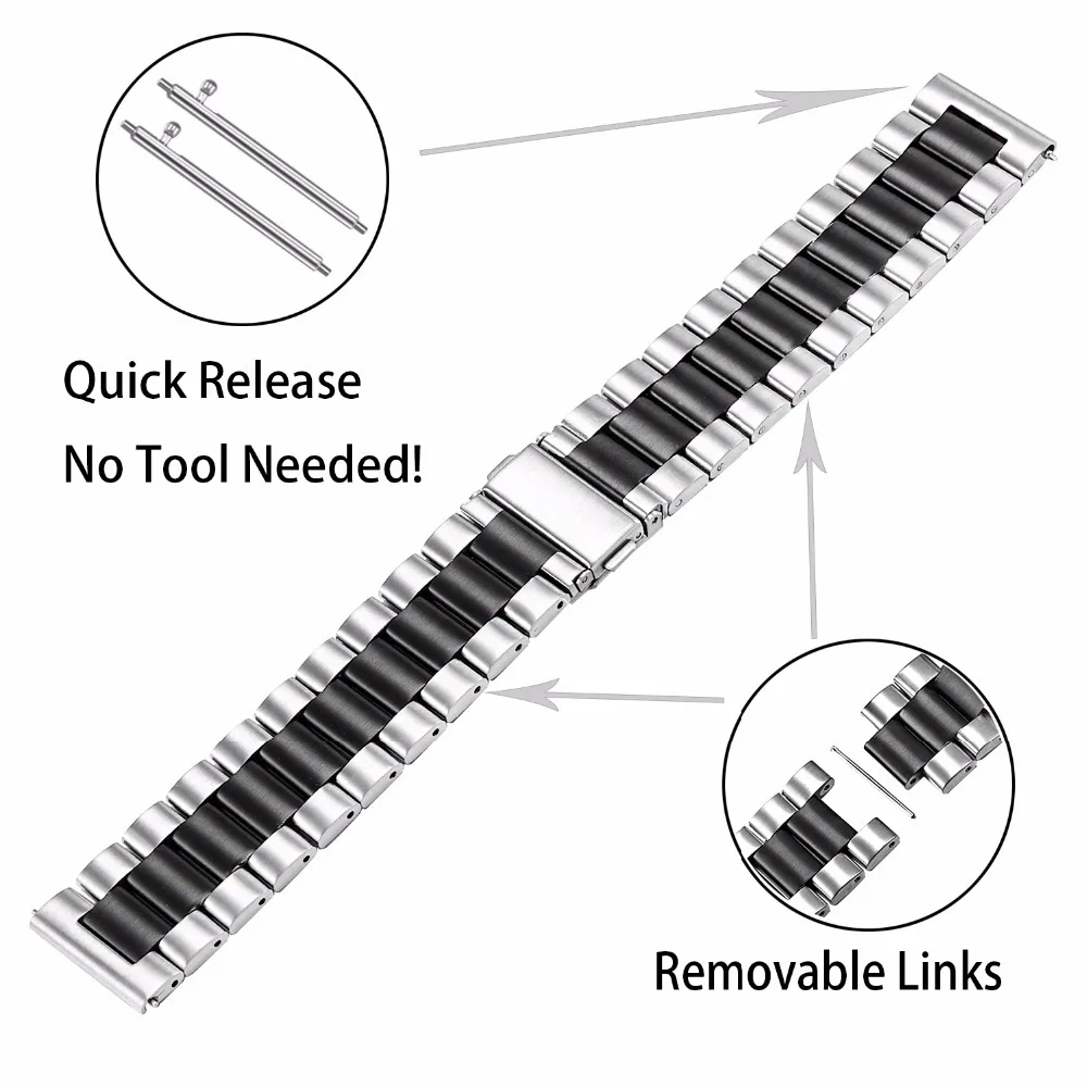 Metal Strap For Samsung Galaxy Watch 7 5 4 40mm 44mm Stainless Steel Band For Samsung Watch 6 43mm 47mm Business Bracelet Correa