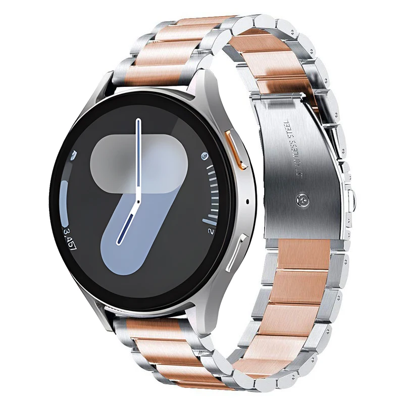 Metal Strap For Samsung Galaxy Watch 7 5 4 40mm 44mm Stainless Steel Band For Samsung Watch 6 43mm 47mm Business Bracelet Correa
