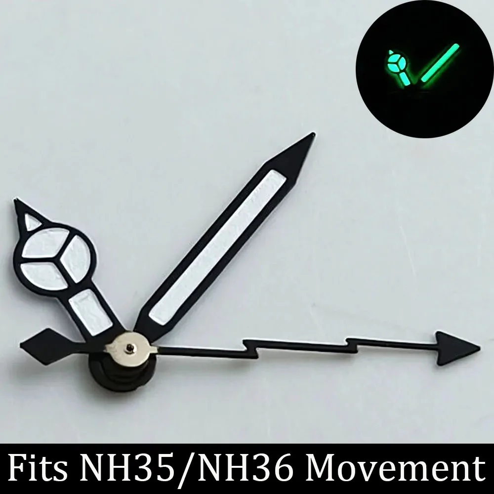 High Quality Watch Hands Blue-Green/Green Luminous Hands Suitable for N H35 NH36/ETA 2836 2824/8205 8215 Movements