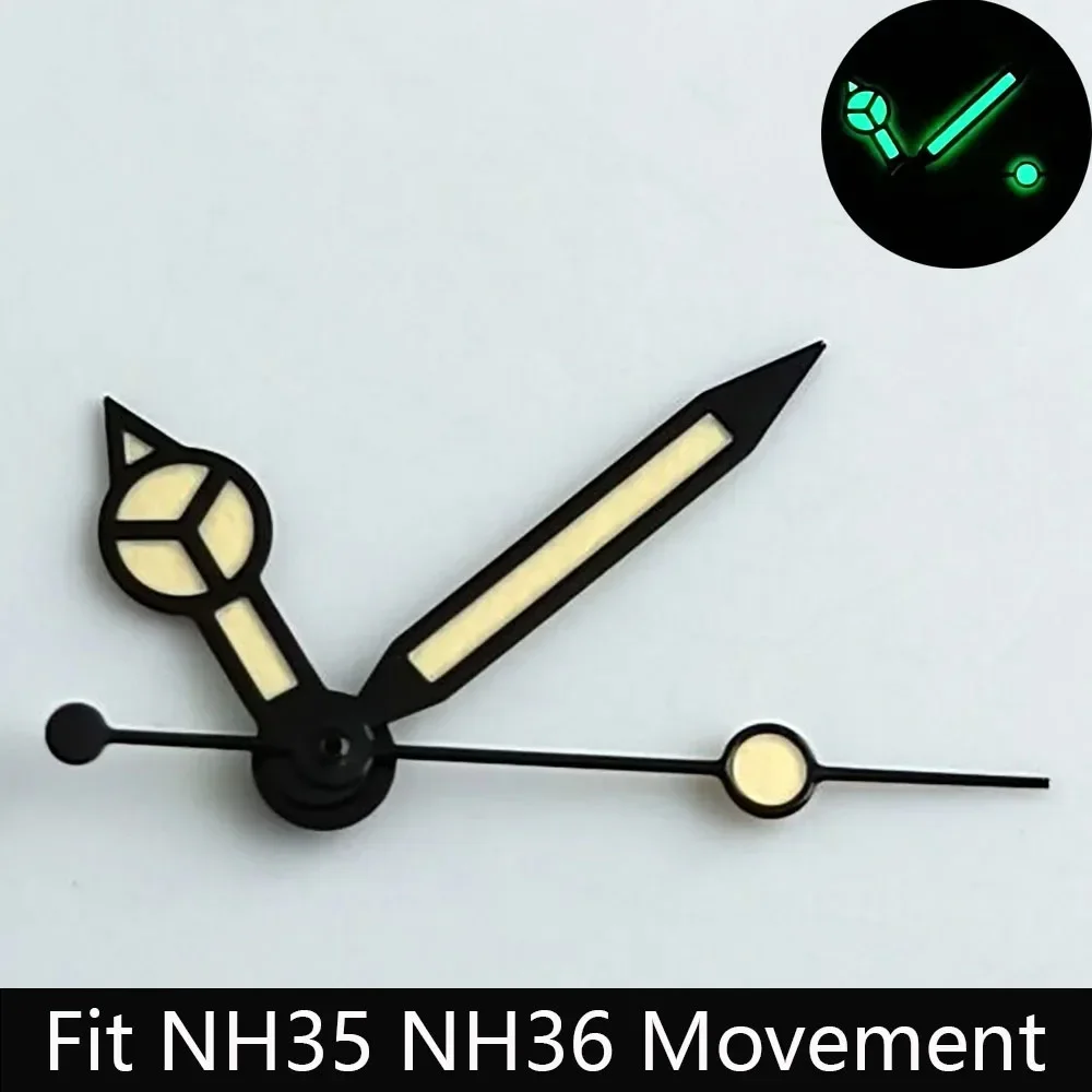 High Quality Watch Hands Blue-Green/Green Luminous Hands Suitable for N H35 NH36/ETA 2836 2824/8205 8215 Movements