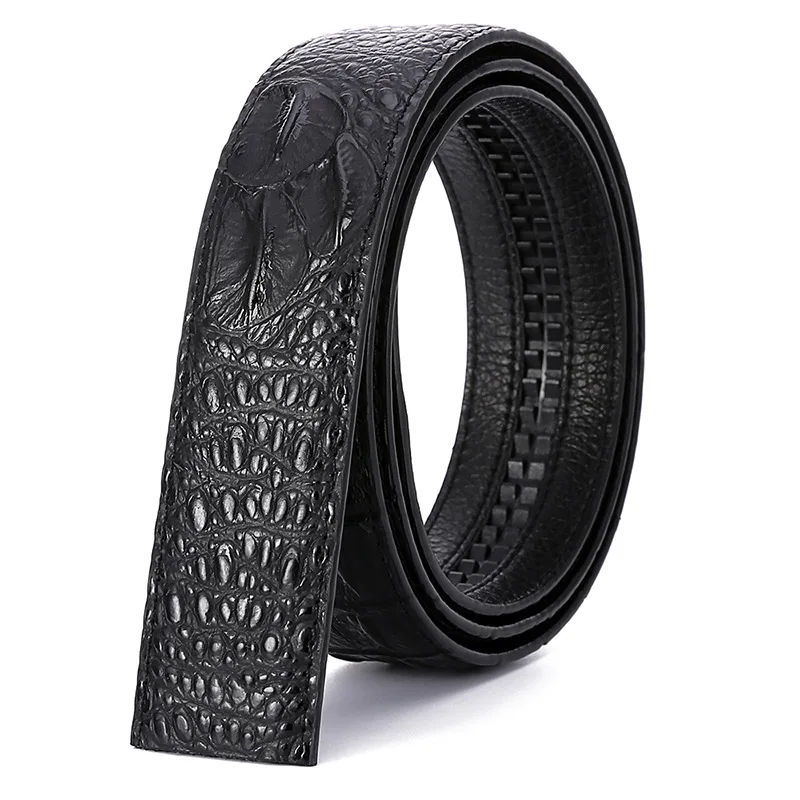 MYMC 3.5cm Men Two Layer Cowhide Belt without Buckle for Automatic Buckle DIY Belt Universal Belts WaistBand Textil Printing