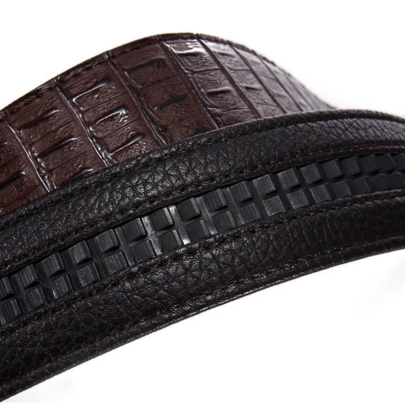 MYMC 3.5cm Men Two Layer Cowhide Belt without Buckle for Automatic Buckle DIY Belt Universal Belts WaistBand Textil Printing