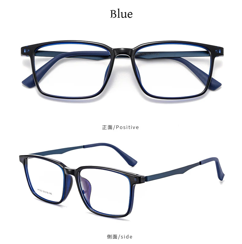 New 2024 Business Eyewear Retro Big Square TR90 Titanium Eyeglasses Myopia Optical Prescription Glasses Frame For Men A1003