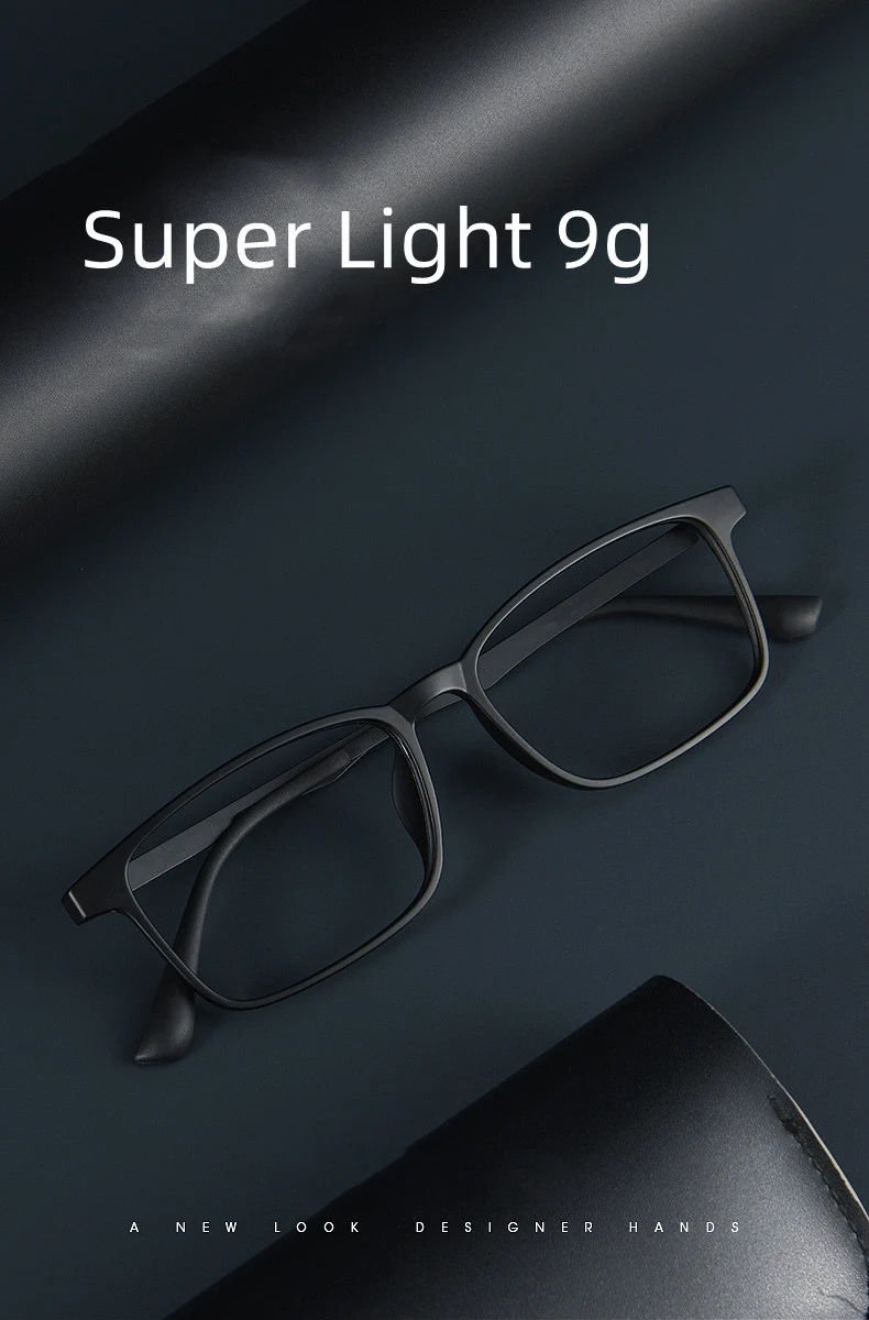 New 2024 Business Eyewear Retro Big Square TR90 Titanium Eyeglasses Myopia Optical Prescription Glasses Frame For Men A1003