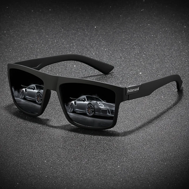 Fashion Vintage Square Polarized Sunglasses Men Women Driving Fishing Luxury Brand Designer Sun Glasses Driver's Eyewear UV400