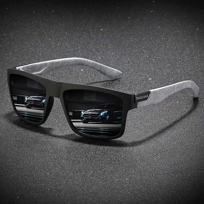 Fashion Vintage Square Polarized Sunglasses Men Women Driving Fishing Luxury Brand Designer Sun Glasses Driver's Eyewear UV400