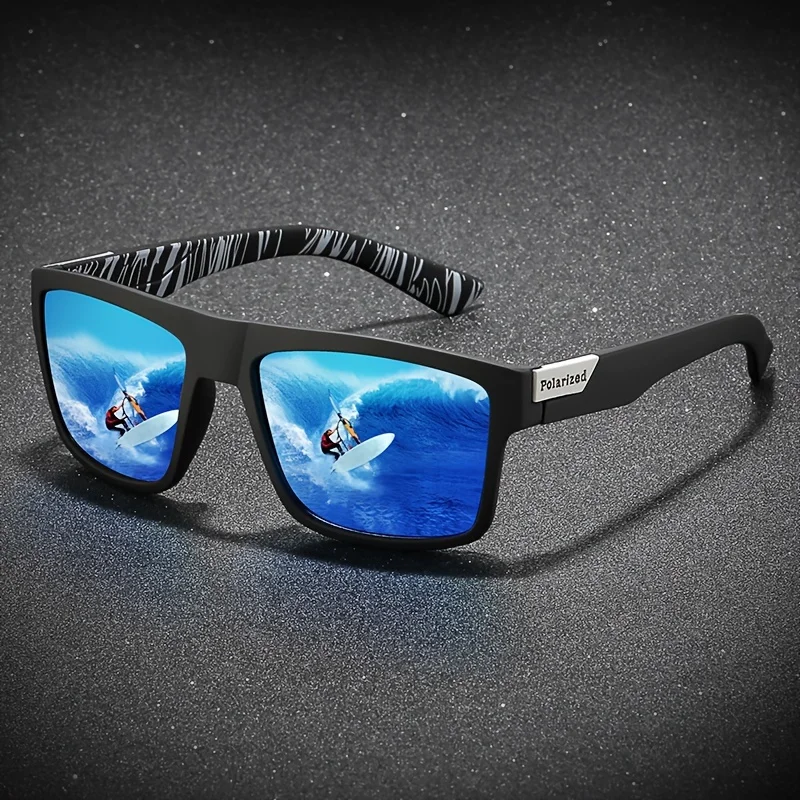 Fashion Vintage Square Polarized Sunglasses Men Women Driving Fishing Luxury Brand Designer Sun Glasses Driver's Eyewear UV400
